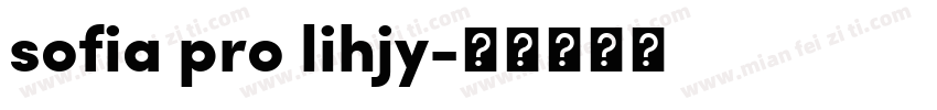 sofia pro lihjy字体转换